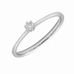 Solitario Corina Diamante 0,05ct Oro Blanco 18K