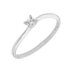 Solitario Izel Oro Blanco 18K