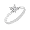 Solitario Luar Diamante 0,30ct E-VS IGI Oro Blanco 18K