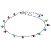 Tobillera Acra Multicolor Plata